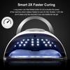 Lámpara para Uñas Sunx10Max 220W Lámpara de Fototerapia para Uñas Lámpara de Curado de Uñas Lámpara LED Universal de Alta Potencia Lámpara de Curado para Uñas