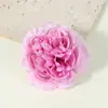 Cabeças de Flores de Peônia Artificiais, Decoração de Buquê de Flores para Corredor de Casamento, Materiais de Flores Artificiais Rosa DIY Feitos à Mão, Arranjo de Casamento