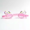 Nuevas gafas de natación para niños de dibujos animados de pez pequeño rosa para niños y niñas niños bebé impermeables antivaho HD gafas de natación de cangrejo