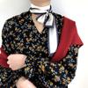 Estilo Coreano Simple Color Sólido Banda para el Cabello Bufanda de Seda Moda Bolso Bufanda de Seda Pequeña Delgada Estrecha Larga Francesa Retro Cinta Bufanda de Seda Pequeña