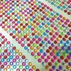 Adesivo de Diamante 6mm Adesivo Facial de Acrílico Diamante Crianças DIY Diamante Colorido Adesivo Decorativo para Carro Patch de Gema de Cristal
