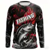 Camiseta Masculina de Manga Longa com Estampa Digital 3D para Primavera e Outono, Camiseta Casual Fashion, Camiseta Tendência Hip-Hop Floral com Gola Redonda