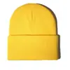 Gorro de Punto Transfronterizo Amazon Más Vendido Suministro Directo de Fábrica En Stock Panel de Luz Acrílico Versátil Europeo y Americano para Adultos Gorro Fluorescente para el Frío