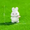 Miniaturas, criativas e adoráveis de macaco e coelho para paisagismo, decorações DIY e acessórios; perfeitas para jardins em miniatura e enfeites de carro
