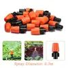 Traje de atomización naranja ajustable Sistema de pulverización exterior de baja presión en verano Riego de jardines enfriamiento riego agrícola