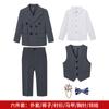 Traje infantil de comercio exterior transfronterizo, vestido de otoño, nuevo traje pequeño de color sólido, traje de niña de las flores, traje de anfitriona de fábrica, cabello liso