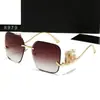 Gafas de Sol Sin Marco de Metal con Borde Cortado Transfronterizas Letra D Europea y Americana Gafas Versátiles de Moda g Familia Gafas para Hombre y Mujer 8979