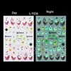Beleza Total Transfronteiriça Novos Adesivos de Nail Art Halloween Fantasma Fofo Abóbora Caveira Adesivos de Nail Art Luminosos