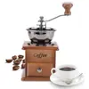 Molino de Café de Manivela Molinillo de Café Casero Molinillo de Café de Madera Retro Molinillo de Café