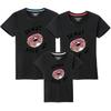 Venta al por mayor Ropa nueva de algodón peinado para padres e hijos Manga corta Ropa de verano Decoración para el hogar Camiseta de manga corta para parejas Ropa para actividades logo