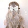 Horquilla de Lazo de Lino Simple y Suave Estilo Francés Cinta Pasador para el Cabello Clip para el Cabello Parte Trasera de la Cabeza Grande Cola de Caballo Accesorios para el Cabello