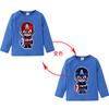 Camiseta infantil de manga larga para primavera y otoño, nueva, con lentejuelas que cambian de color, ropa infantil, comercio exterior transfronterizo, suministro de primera mano