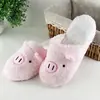 Chinelo de algodão de porco de desenho animado para casal, chinelos macios para casa, para andar no chão, chinelos de arrasto para interior, fabricantes de Cixi atacado