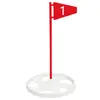 Placa de Golfe para Putter Plástico Removível Múltiplos Buracos Alvo Copo Bandeira Pequena Placa Exercitador de Putter