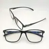 Ancho Total 146mm Ultraligeras Marco Cuadrado Negro de Tr90 Gafas para Hombre Talla Grande Marco de Gafas Carey Marco para Gafas de Miopía 55