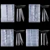 Ferramentas de nail art transfronteiriças atacado 240 peças de peça de unha postiça estendida XXL semi-fosca tubo de água unha pontiaguda Quadrado trapezoidal