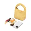 Bolso Tejido a Mano de Cuero PU Suave Nuevo 2025 Bolso Satchel para Mujer Cesta de Verduras Bolso Pequeño Bolso Cruzado de Viaje para Desplazamiento de Moda