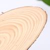 Piezas de Madera Originales Piezas de Madera Oblicuas diy Piezas de Madera Pintadas a Mano Anillos Anuales Placa de Puerta de Jardín de Niños Placa de Clase Piezas de Madera Ovaladas Decorativas Largas