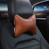 Reposacabezas de Cuero, Almohada Cervical para el Cuello para Coche, Universal para Todas las Estaciones, un Par de Asientos de Coche, Almohadas de Hueso para Coche Transpirables
