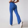 Pantalones de Yoga Lulu Ropa de Trabajo Bolsillo Melocotón Campana Mujer Cintura Alta Cadera Leggings Fitness Secado Rápido Correr Deportes