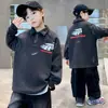 Sudadera para Niños Primavera y Otoño 2026 Estilo Nuevo para Niños Mayores, Top de Calle de Moda, Polo Elegante de Manga Larga para Niños de Otoño