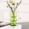 Vaso de Luxo Leve com Sensação de Alto Padrão Design Ins Nórdico Vaso de Vidro Preto Vaso para Arranjo de Flores Estilo Ins Alto Valor