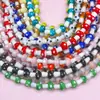 Pulsera de hongo pequeño con puntos de esmalte de colores, collar de cuentas sueltas, accesorios para joyería DIY, materiales hechos a mano, venta al por mayor