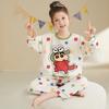 Pijama para Meninas Primavera e Outono 2025 Novo Ensino Fundamental Meninas Crianças Grandes Algodão Puro Roupa de Casa Outono Infantil Manga Longa Conjunto