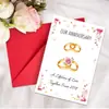 Nuevo Set de Tarjeta de Agradecimiento y Sobre para Aniversario de Pareja de Tamaño Grande, Varios Exquisitos Diseños de Tarjetas de Felicitación de Agradecimiento al por Mayor