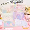 Bolsa para Archivos de Arena Movediza Láser A4 Dibujos Animados Engrosada Impermeable PP Bolsa de Almacenamiento Bolsa para Archivos con Borde de Tirar Papelería para Estudiantes de Primaria Premios