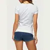 Top corto de manga corta ajustado retro con strass de la Union Jack, venta al por mayor transfronteriza europea y americana, camiseta estilo Y2K B