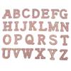 Parche de tela DIY con 26 letras en inglés, colores mezclados, diamantes de imitación calientes, cosido a mano, accesorio de ropa