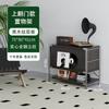 Gabinete de Revista abatible estilo tronco Gabinete lateral para sala de estar Estante de almacenamiento estilo japonés Librero Gabinete tipo cubo Almacenamiento para el hogar Gabinete de almacenamiento nórdico