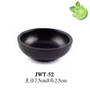 Vajilla para hot pot japonés plato creativo de plástico negro para snacks de salsa de soja cuenco de inmersión de melamina imitación porcelana plato para condimentos