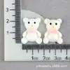 Funda para Teléfono Móvil de Pegamento Crema DIY Pinza para el Pelo Material de Dibujos Animados Accesorios de Resina Accesorios para el Cabello Accesorios Oso Agujero Parche para Zapatos