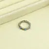 Anillo de Metal con Microincrustaciones de Cobre para el Dedo Índice, Anillo de Moda Exagerado con Color de Aceite Goteando, Personalidad, Comercio Exterior Europeo y Americano