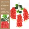 Flores de Glicinia Artificiales para Decoración de Bodas, Enredaderas de Flores de Frijol Colgantes Falsas, Decoración de Techo de Pasillo Largo, Densos Ramilletes de Flores Artificiales Inmortales