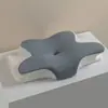 Almohada de espuma viscoelástica con soporte para el cuello en forma de mariposa, almohada con forma de cuerno, almohada para la columna cervical, núcleo de almohada de espuma viscoelástica de rebote lento nuevo