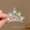 Tocado de Corona de Cristal para Cumpleaños Infantil, Accesorio para el Cabello de Corona para Niñas, Herramienta de Peinado, Peine para el Cabello para Actuaciones en Escenario y Desfiles de Moda