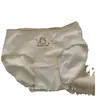 Chica regordeta talla grande ~ crema de pompón pegamento gota amigable con la piel lijado de terciopelo niña linda cintura con cordón oso ropa interior