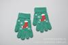 Luvas de malha Jacquard de floco de neve de Natal quentes e espessas de inverno para crianças Luvas de malha para crianças de Natal