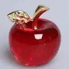 Adornos de cristal transfronterizos, manzanas coloridas, regalos navideños para familiares y amigos, regalos conmemorativos de paz, venta directa del fabricante