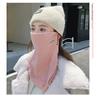 Nueva Máscara Protectora de Cuello con Gancho para la Oreja Otoño e Invierno Cálida Bufanda Cortavientos Máscara Integrada Ciclismo Protección de Cuello Tejida a Prueba de Frío Mujeres
