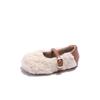 Zapatos Peludos para Niñas 2026 Otoño e Invierno Estilo Nuevo Zapatos Dobles de Algodón Zapatos Cálidos para Bebé Estilo Coreano Zapatos de Princesa Zapatos para Niños Pequeños