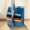 Escoba, Recogedor y Cepillo para Piso Tres en Uno Set Plegable Multifuncional con Cerdas Gruesas Suaves Que No se Pegan al Cabello