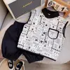 Moda Elegante Nueva para Niños 2024, Conjunto Fresco de Chaleco para Niños, Atuendo de Dos Piezas sin Mangas de Verano de Moda para Niños