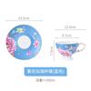 Juego de taza de café de porcelana china de estilo europeo para té de la tarde, juego de taza y platillo de té negro de estilo inglés de cerámica refinada de alta gama para el hogar, caja de regalo