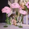 Decoração de casamento poste flor Dáfne arranjo de caminho para casamento ao ar livre flor de papel plissado feita à mão adereços de vitrine de shopping