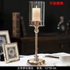 Candelabro de mesa de comedor para decoración del hogar, candelabro de cristal nórdico creativo para cenas a la luz de las velas