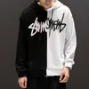 Comércio Exterior Amazon Transfronteiriço Moletom Casual Masculino Tendência Color Block Manga Longa Esportivo com Capuz Estilo Tendência Masculino